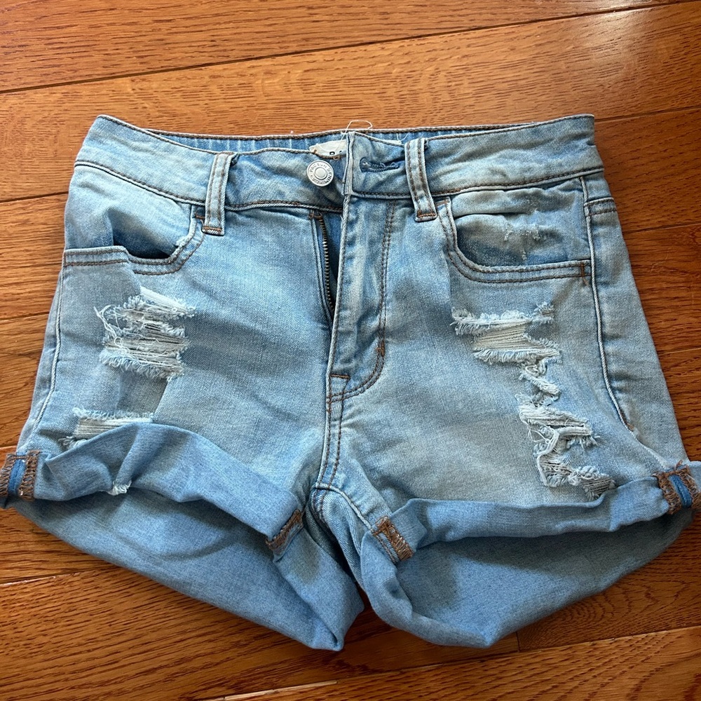 Pacsun High Rise Super Stretch Shortie Shorts